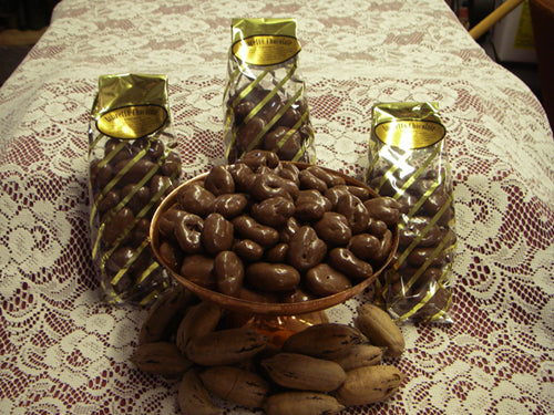 Amaretto Flavored Chocolate Pecans - One Pound