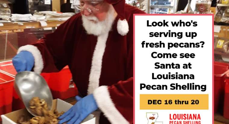 Santa Claus is coming to Louisiana Pecan Shelling